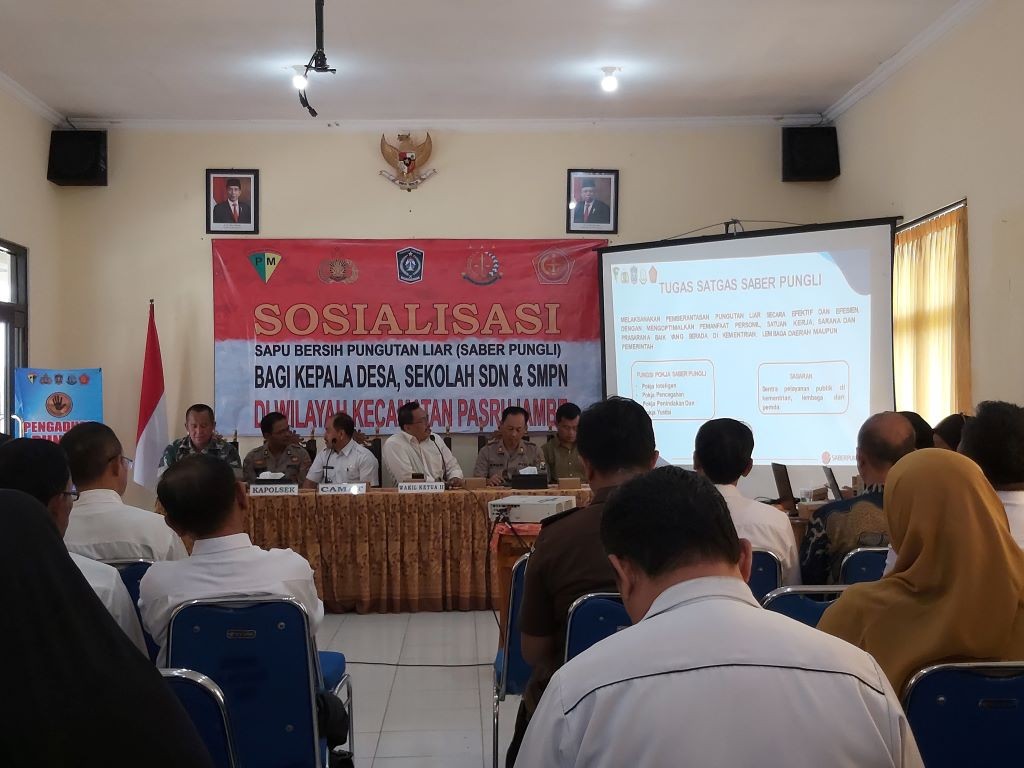 Berantas Pungli di Kabupaten Lumajang Satgas Saber Pungli Laksanakan Sosialisasi